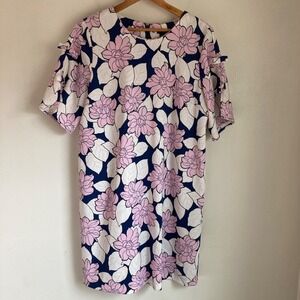 Ann Taylor women's floral shift dress size 14 preowned